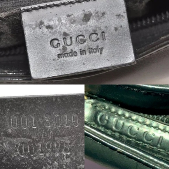 Gucci Matte Black Leather Hobo Bag By Tom Ford Authentic Vintage - Picture 8 of 12